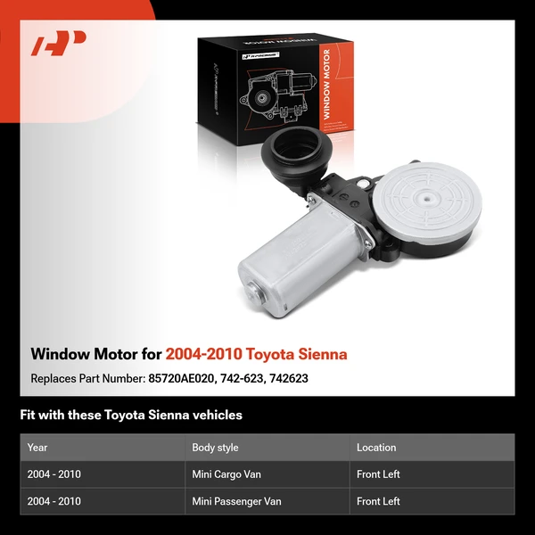 Window Motor for 2004-2010 Toyota Sienna