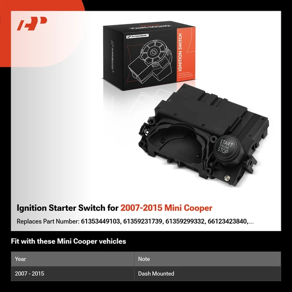 Ignition Starter Switch for 2007-2015 Mini Cooper