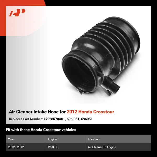 Air Cleaner Intake Hose for 2012 Honda Crosstour