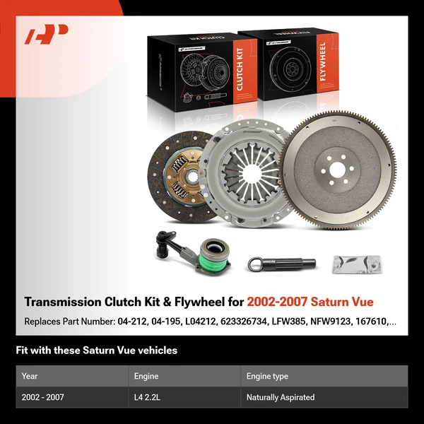 Transmission Clutch Kit & Flywheel for 2002-2007 Saturn Vue