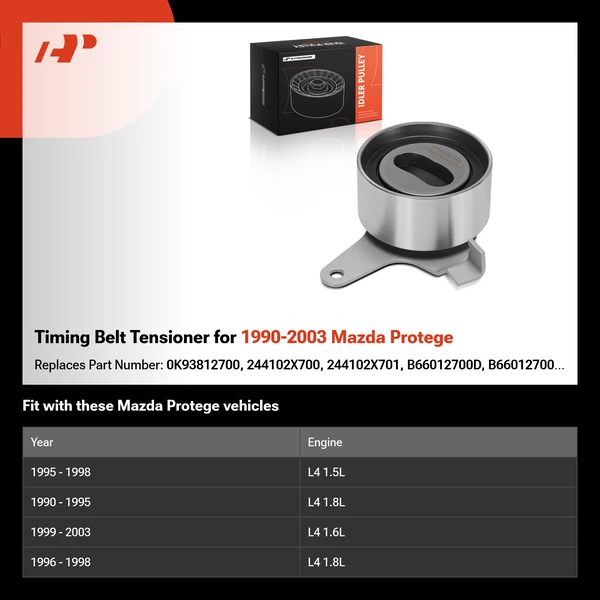 Timing Belt Tensioner for 1990-2003 Mazda Protege