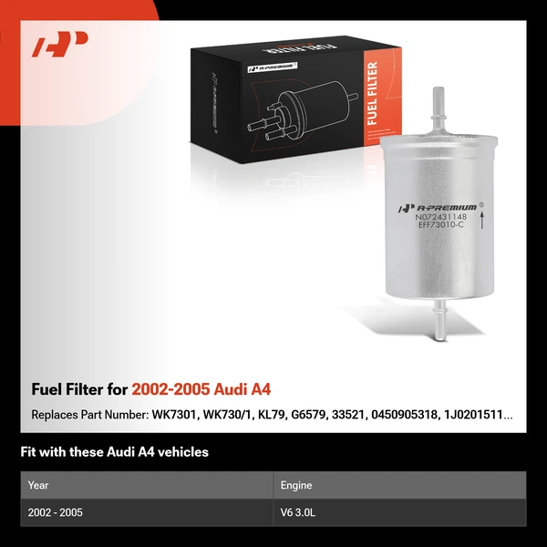 Fuel Filter for 2002-2005 Audi A4