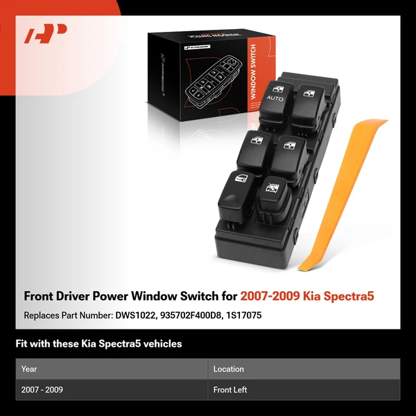 Front Driver Power Window Switch for 2007-2009 Kia Spectra5
