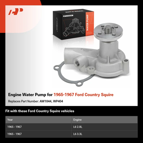 Engine Water Pump for 1965-1967 Ford Country Squire