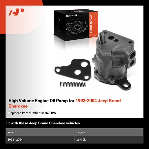 High Volume Engine Oil Pump for 1993-2004 Jeep Grand Cherokee