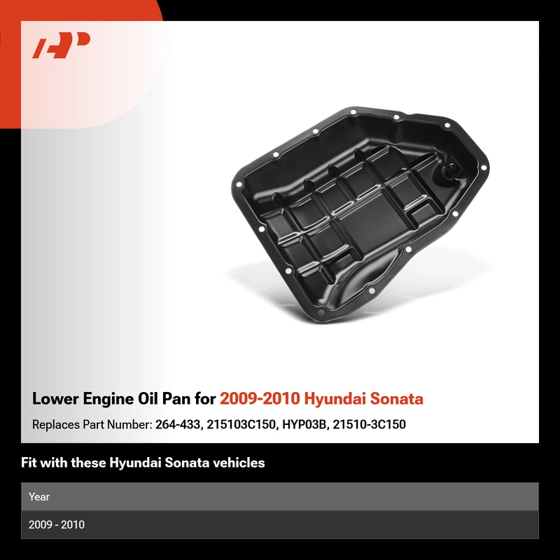 Lower Engine Oil Pan for 2009-2010 Hyundai Sonata