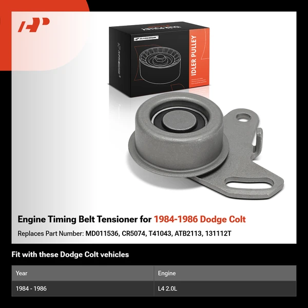 Engine Timing Belt Tensioner for 1984-1986 Dodge Colt