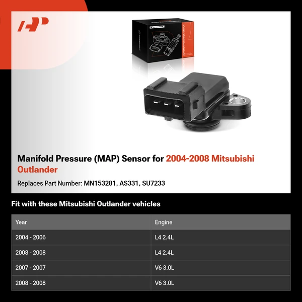 Manifold Pressure (MAP) Sensor for 2004-2008 Mitsubishi Outlander