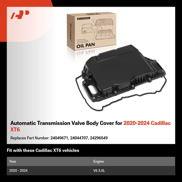 Automatic Transmission Valve Body Cover for 2020-2024 Cadillac XT6