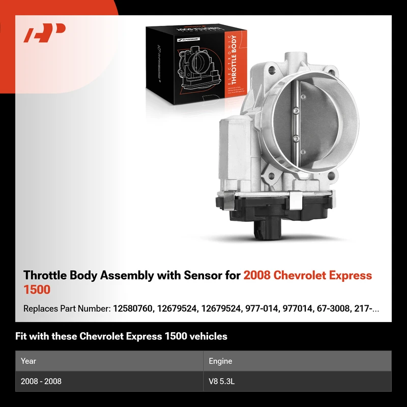 Throttle Body Assembly with Sensor for 2008 Chevrolet Express 1500