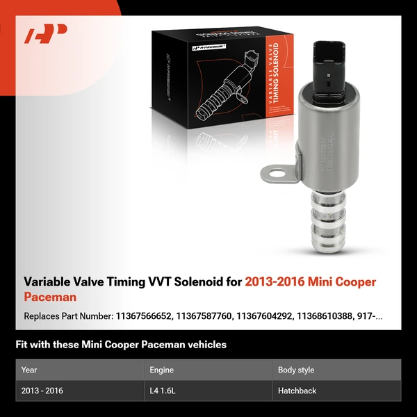 Variable Valve Timing VVT Solenoid for 2013-2016 Mini Cooper Paceman