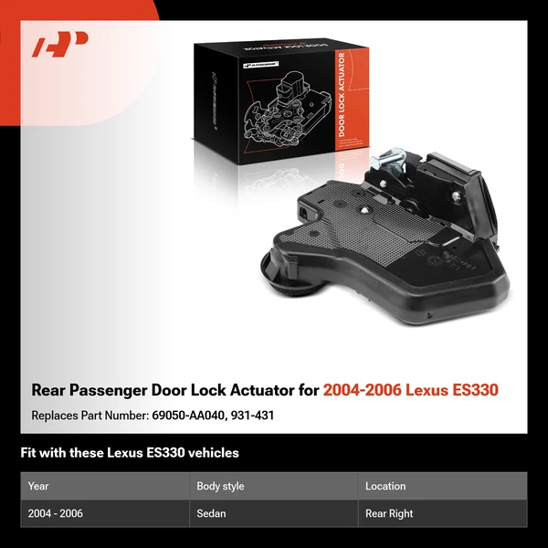 Rear Passenger Door Lock Actuator for 2004-2006 Lexus ES330