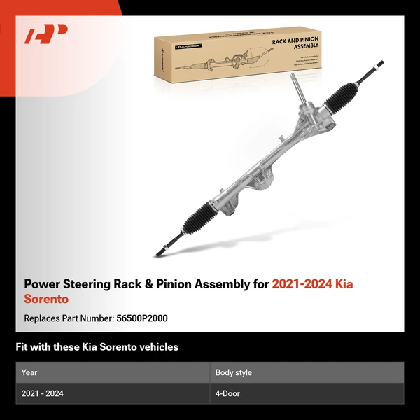 Power Steering Rack & Pinion Assembly for 2021-2024 Kia Sorento