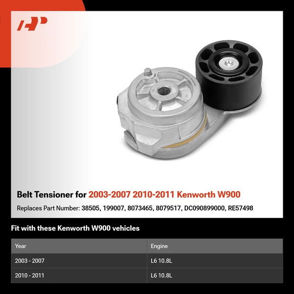 Belt Tensioner for 2003-2007 2010-2011 Kenworth W900