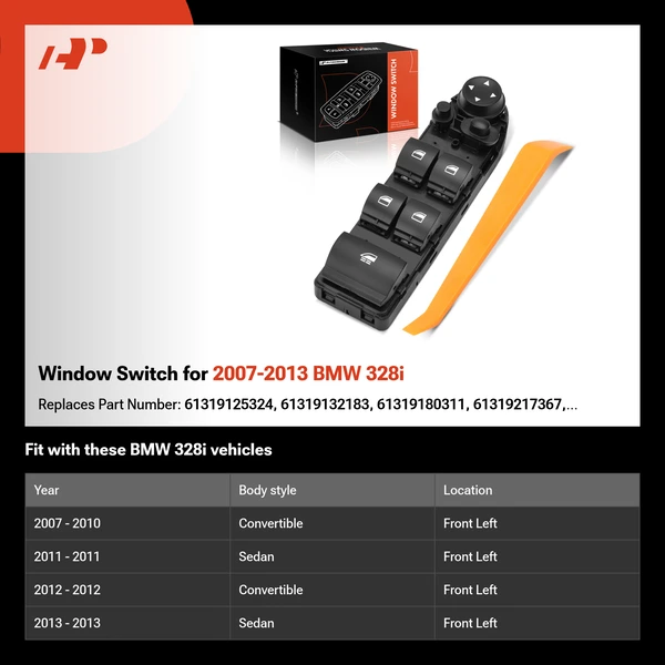 Window Switch for 2007-2013 BMW 328i