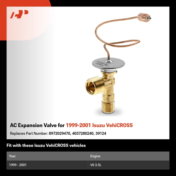 AC Expansion Valve for 1999-2001 Isuzu VehiCROSS