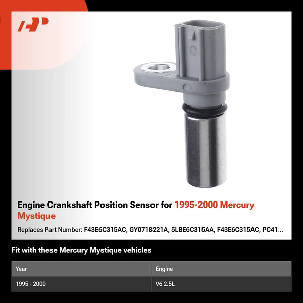 Engine Crankshaft Position Sensor for 1995-2000 Mercury Mystique