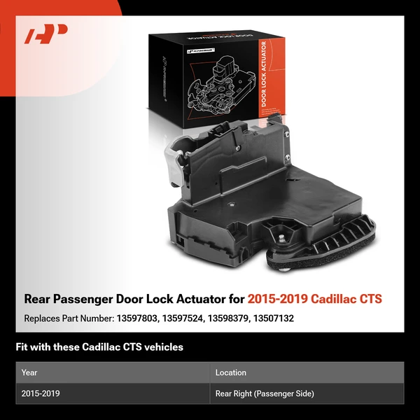 Rear Passenger Door Lock Actuator for 2015-2019 Cadillac CTS