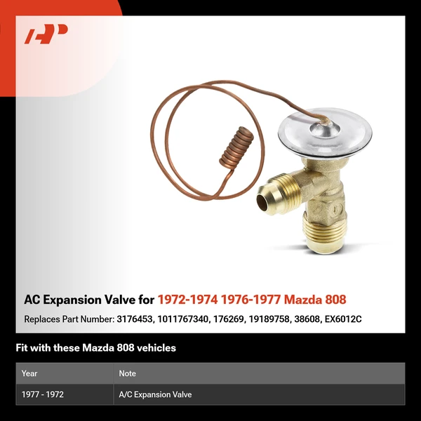 AC Expansion Valve for 1972-1974 1976-1977 Mazda 808