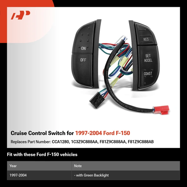 Cruise Control Switch for 1997-2004 Ford F-150