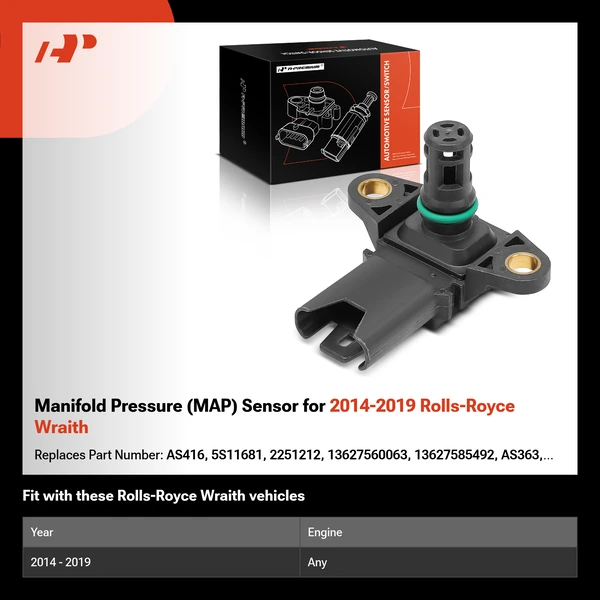 Manifold Pressure (MAP) Sensor for 2014-2019 Rolls-Royce Wraith