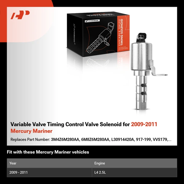 Variable Valve Timing Control Valve Solenoid for 2009-2011 Mercury Mariner