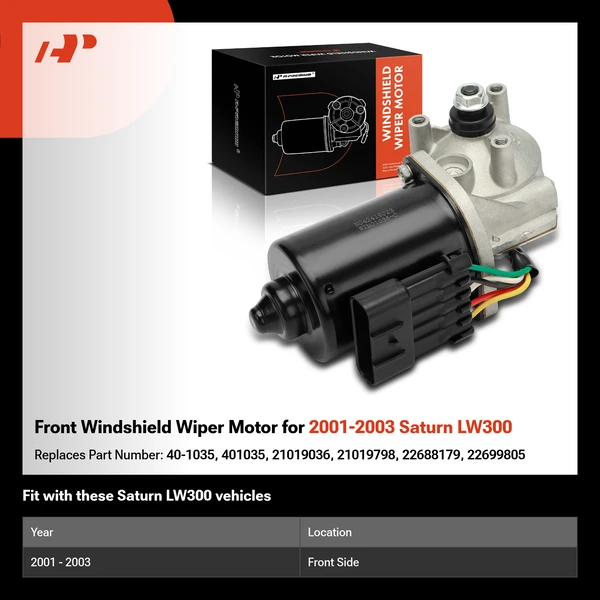 Front Windshield Wiper Motor for 2001-2003 Saturn LW300