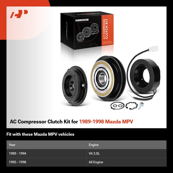 AC Compressor Clutch Kit for 1989-1998 Mazda MPV