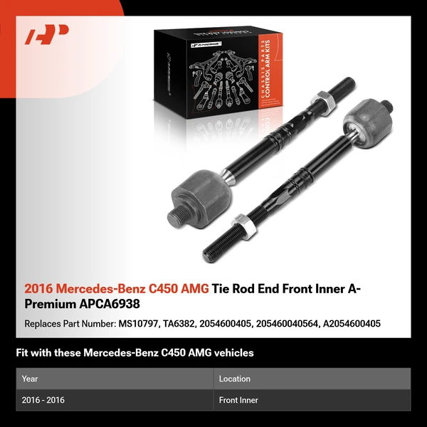 2016 Mercedes-Benz C450 AMG Tie Rod End Front Inner A-Premium APCA6938