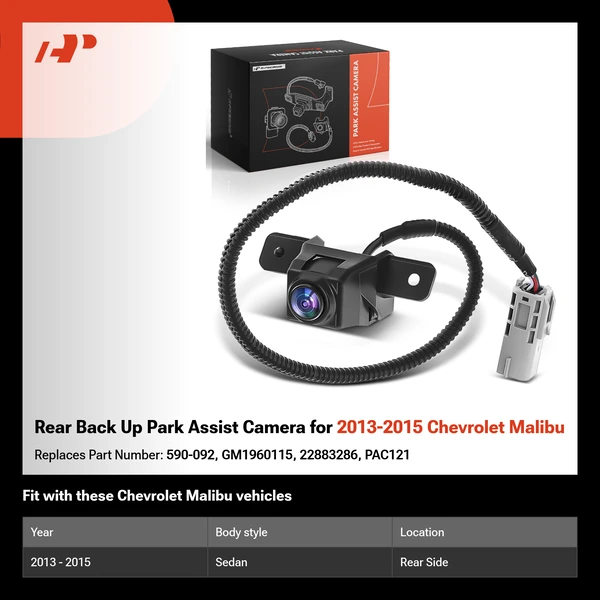 Rear Back Up Park Assist Camera for 2013-2015 Chevrolet Malibu