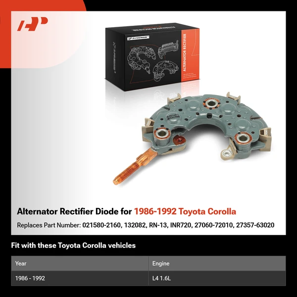 Alternator Rectifier Diode for 1986-1992 Toyota Corolla