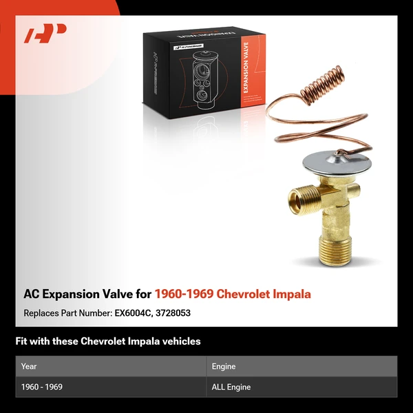 AC Expansion Valve for 1960-1969 Chevrolet Impala