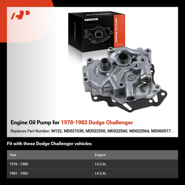 Engine Oil Pump for 1978-1983 Dodge Challenger