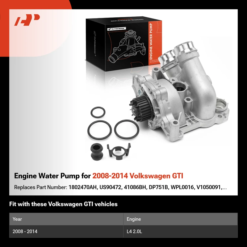 Engine Water Pump for 2008-2014 Volkswagen GTI