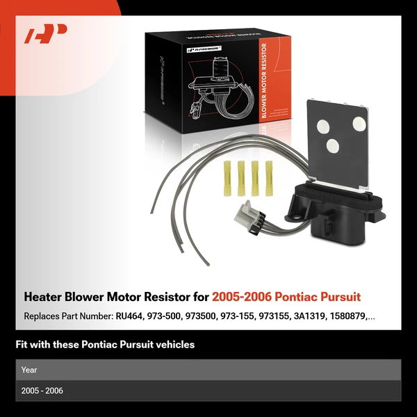 Heater Blower Motor Resistor for 2005-2006 Pontiac Pursuit