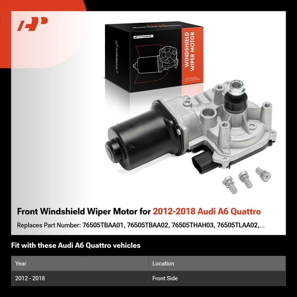 Front Windshield Wiper Motor for 2012-2018 Audi A6 Quattro