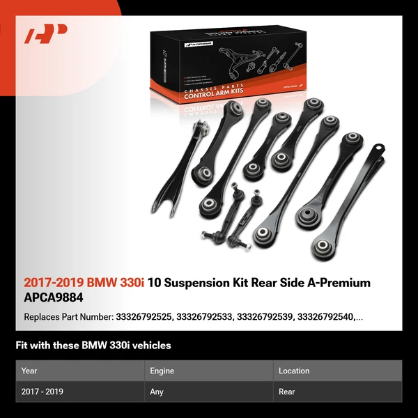 2017-2019 BMW 330i 10 Suspension Kit Rear Side A-Premium APCA9884