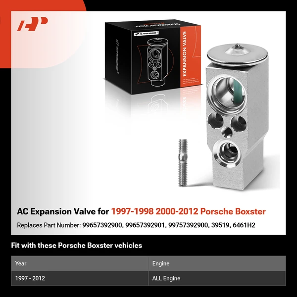 AC Expansion Valve for 1997-1998 2000-2012 Porsche Boxster