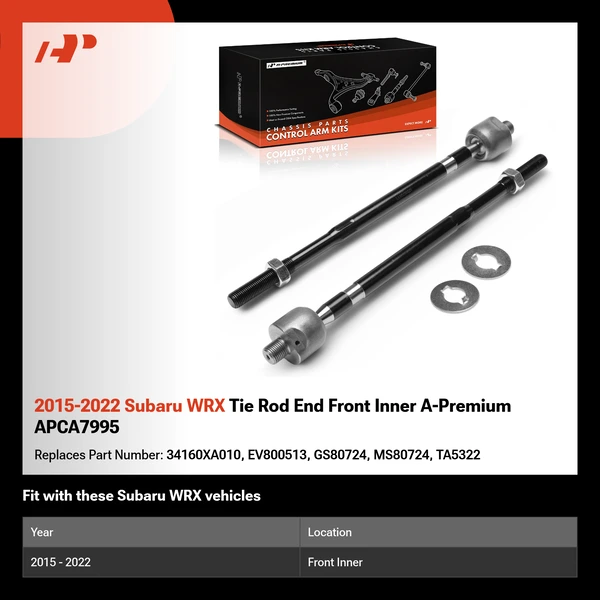 2015-2022 Subaru WRX Tie Rod End Front Inner A-Premium APCA7995
