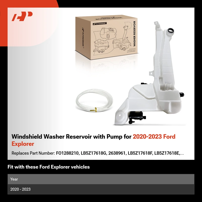 Windshield Washer Reservoir with Pump for 2020-2023 Ford Explorer