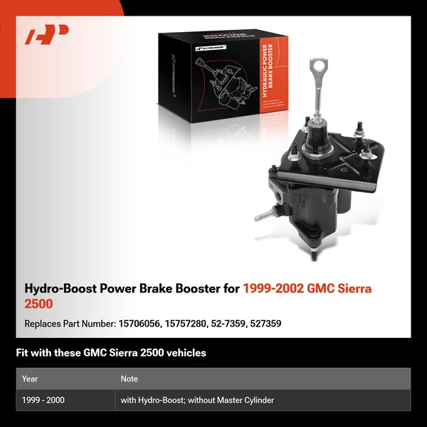 Hydro-Boost Power Brake Booster for 1999-2002 GMC Sierra 2500