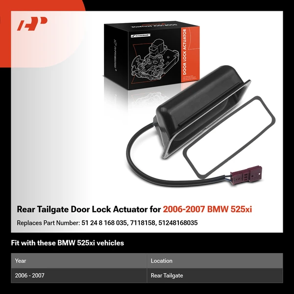 Rear Tailgate Door Lock Actuator for 2006-2007 BMW 525xi