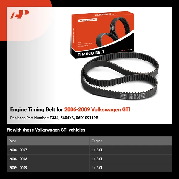 Engine Timing Belt for 2006-2009 Volkswagen GTI