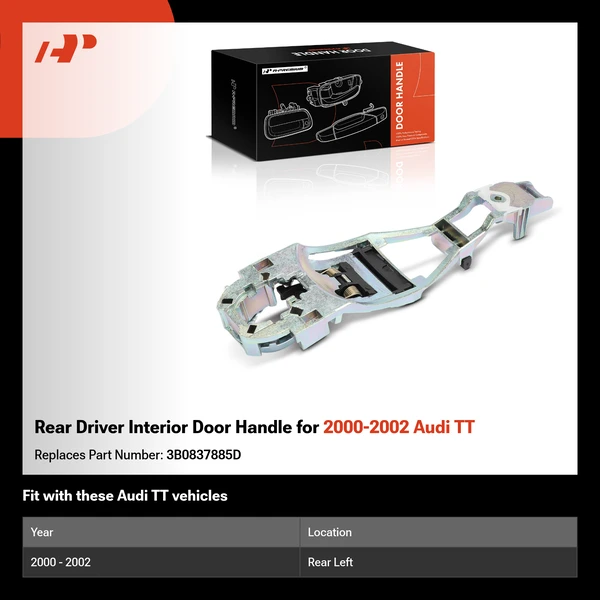 Rear Driver Interior Door Handle for 2000-2002 Audi TT