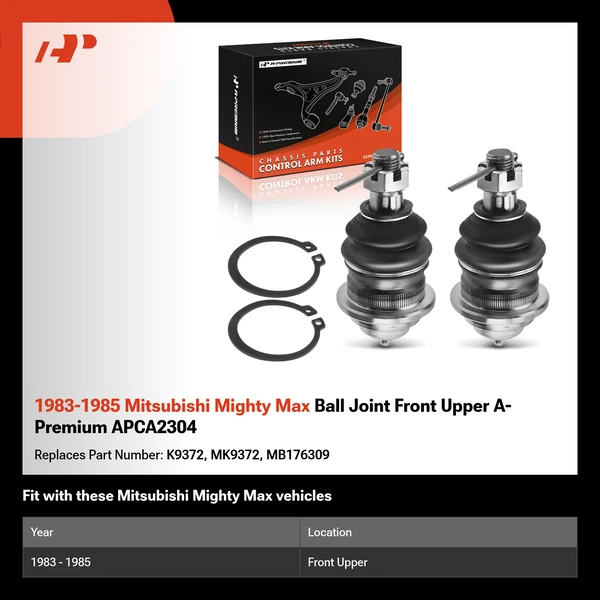 1983-1985 Mitsubishi Mighty Max Ball Joint Front Upper A-Premium APCA2304