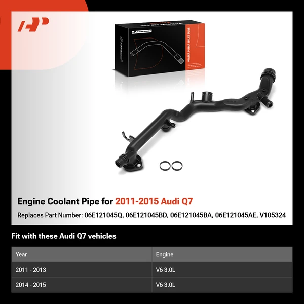 Engine Coolant Pipe for 2011-2015 Audi Q7