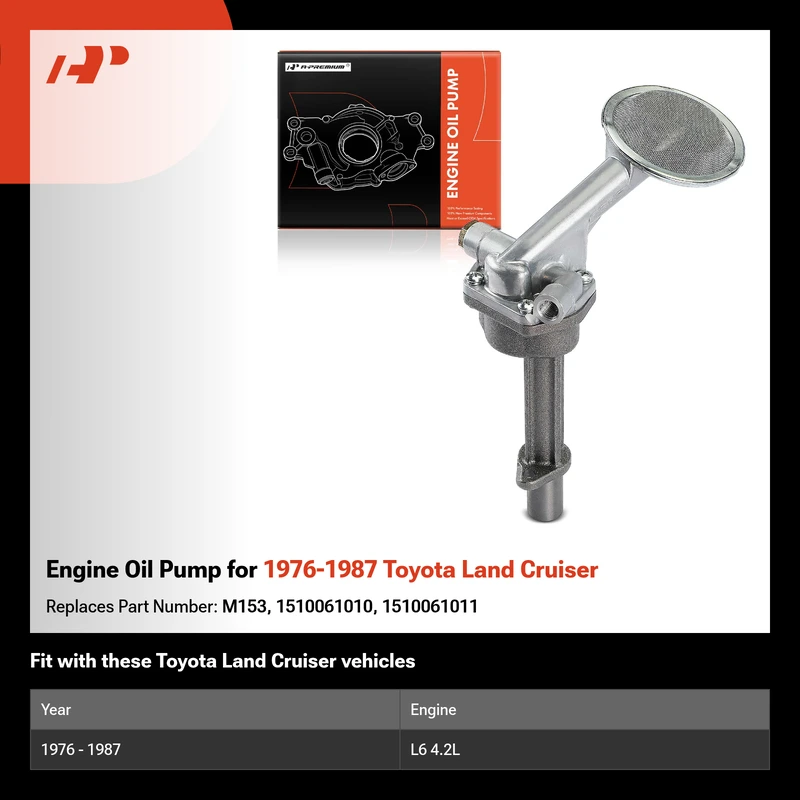 Engine Oil Pump for 1976-1987 Toyota Land Cruiser