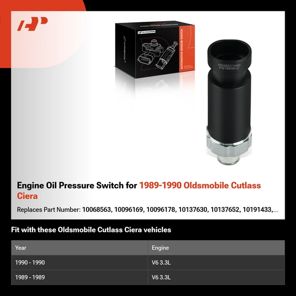 Engine Oil Pressure Switch for 1989-1990 Oldsmobile Cutlass Ciera