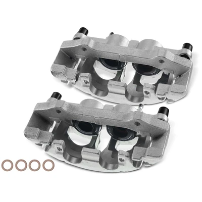 2 Pcs Front Brake Caliper with Bracket