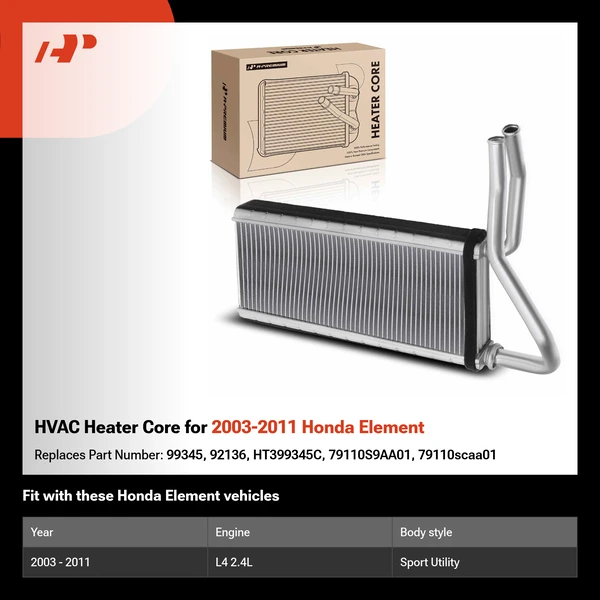 HVAC Heater Core for 2003-2011 Honda Element